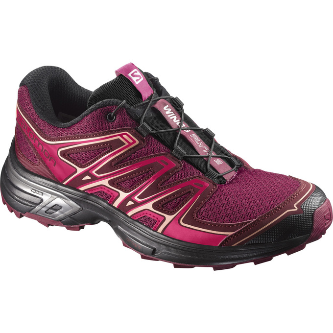 Chaussures De Trail Running Salomon Femme Rose Foncé - Salomon WINGS FLYTE 2 W - France (0429-YJNOA)